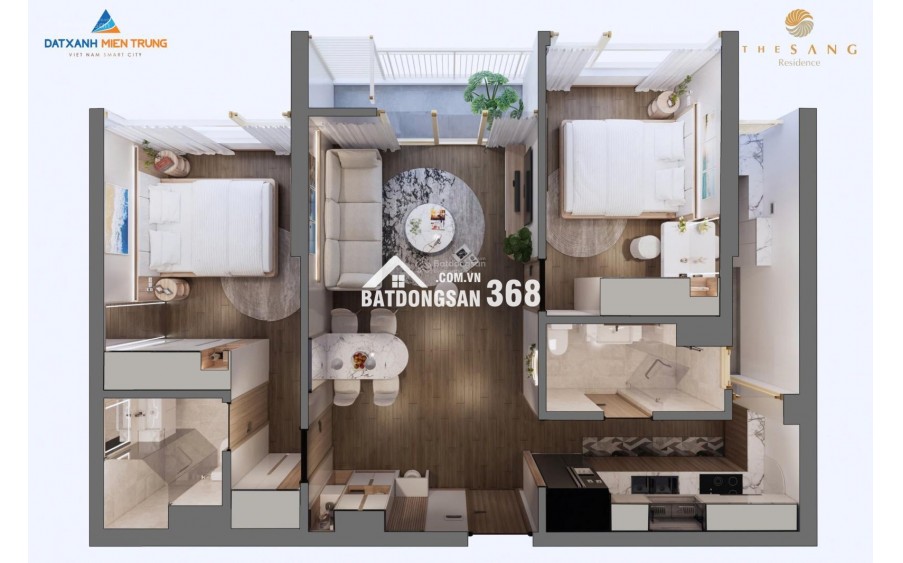 The Sang tầng cao view pháo hoa ĐN Downtown - Chính chủ bán căn 2PN - Cam kết giá tốt nhất thị trường