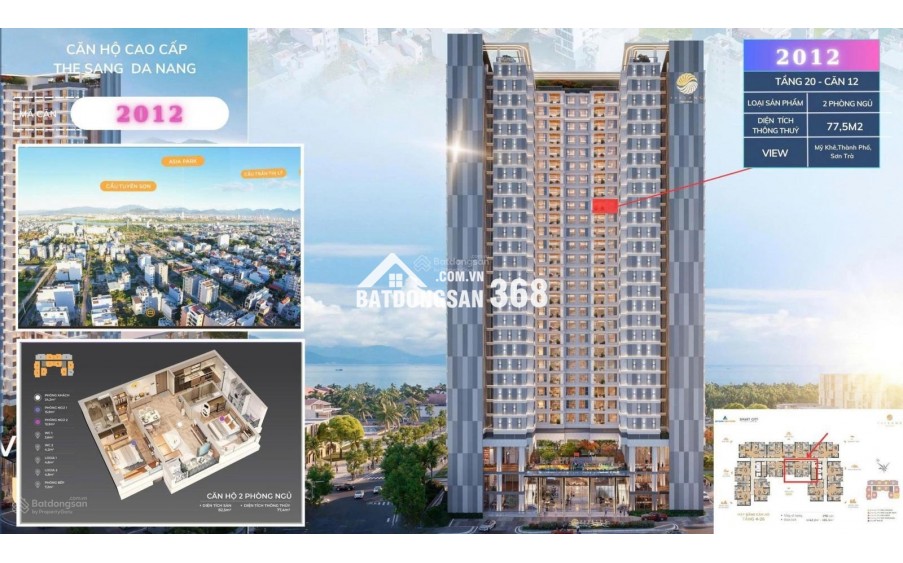The Sang tầng cao view pháo hoa ĐN Downtown - Chính chủ bán căn 2PN - Cam kết giá tốt nhất thị trường