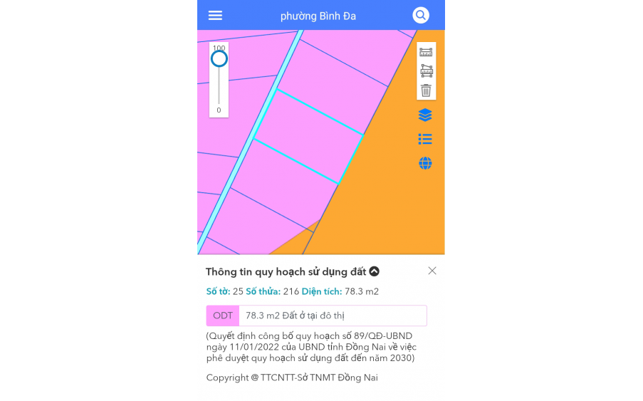 Bán nhà cấp 4 sổ hồng riêng đường Đồng Khởi phường Tam Hiệp TP Biên Hòa Đồng Nai