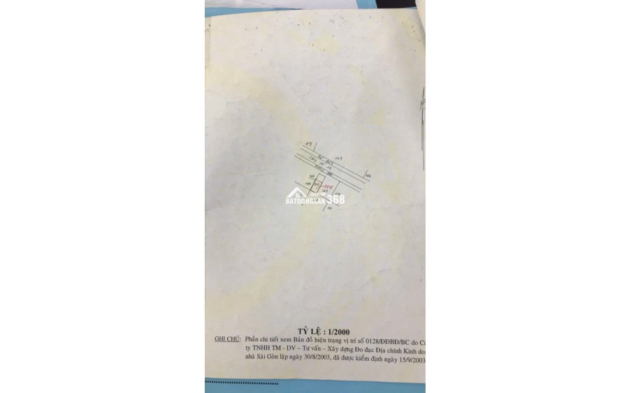 Bán Đất Mặt Tiền 290m2, Giá 6.8 Tỷ , Số 289 Thích Thiện Hoà, Xã Bình Lợi, TPHCM