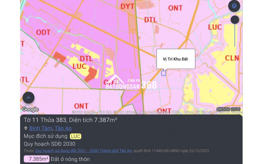 Bán gấp lô đất lúa chuyển thổ đường Vành Đai Tân An giá 22 tỷ