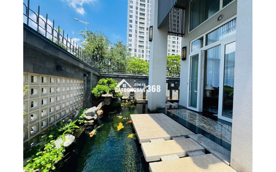 Bán biệt thự sân vườn Thủ Thiêm Villa,Thủ Đức - 75 tỷ, Hầm 4 tầng, hồ bơi, SHR