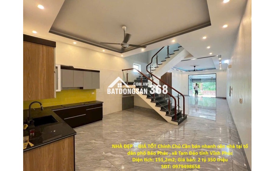 NHÀ ĐẸP  - GIÁ TỐT Chính Chủ Cần bán nhanh căn nhà tại xã Tam Đảo tỉnh Vĩnh Phúc