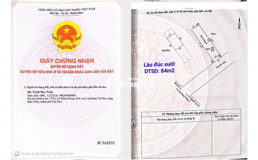 NHÀ ĐẸP GIÁ TỐT- CẦN BÁN Tại Phường Cái Khế, Ninh Kiều, Cần Thơ
