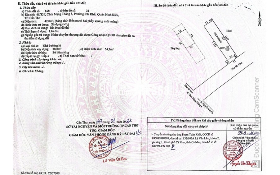 NHÀ ĐẸP GIÁ TỐT- CẦN BÁN Tại Phường Cái Khế, Ninh Kiều, Cần Thơ