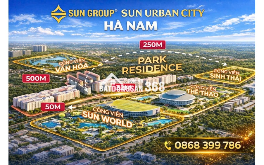 Sun Hà Nam- Tâm điểm sống mới, đón sóng phát triển phía Nam Hà Nội