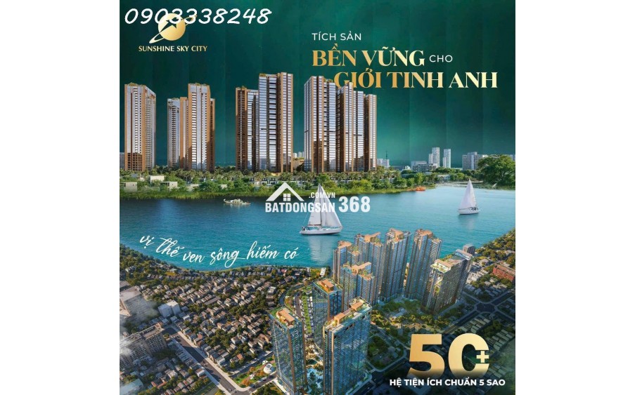 Giữ chỗ V8,V9 Sunshine Sky City được hưởng chiết khấu 1% booking sớm với giá từ 98 triệu/m2 đi kèm lịch toán giãn nhẹ