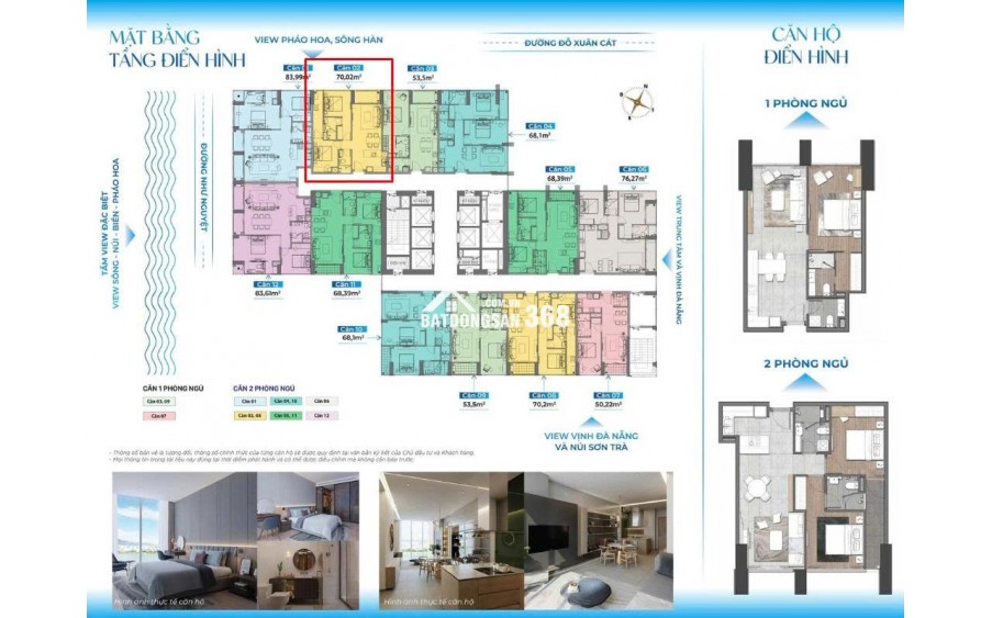  Bán nhanh căn hộ cao cấp 2PN SAM TOWER - VIEW SÔNG HÀN / Pháo Hoa Quốc Tế