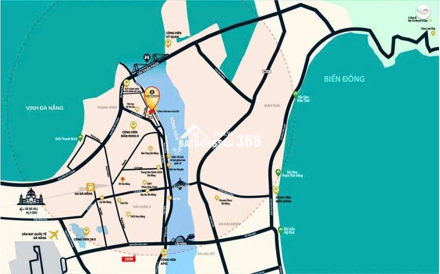  Bán nhanh căn hộ cao cấp 2PN SAM TOWER - VIEW SÔNG HÀN / Pháo Hoa Quốc Tế