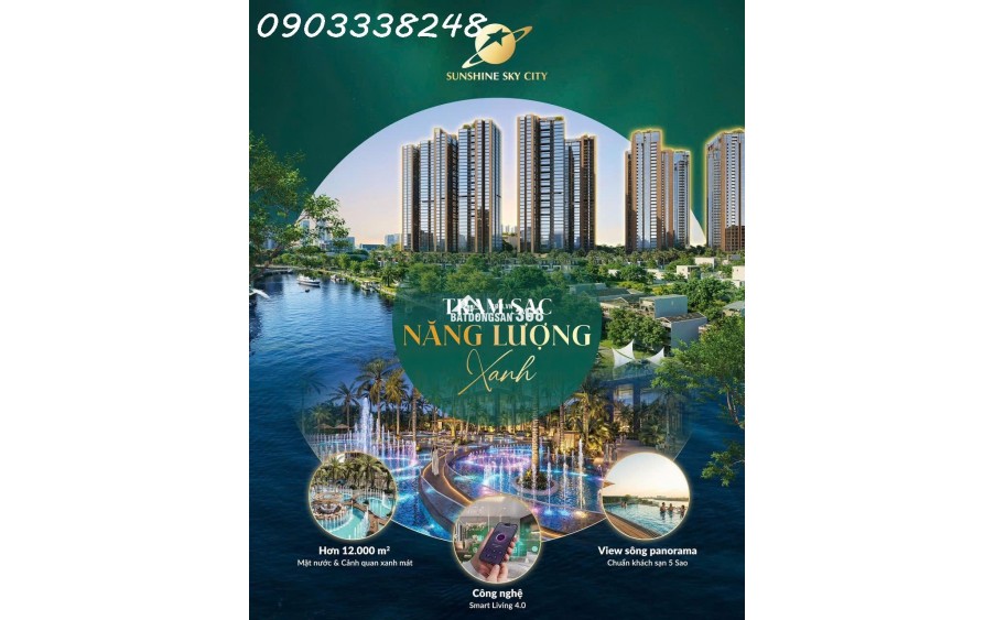 Tòa V8, V9 Sunshine Sky City chính thức nhận giữ chỗ giá từ 98 triệu/m2, được nhận 1% chiết khấu booking sớm