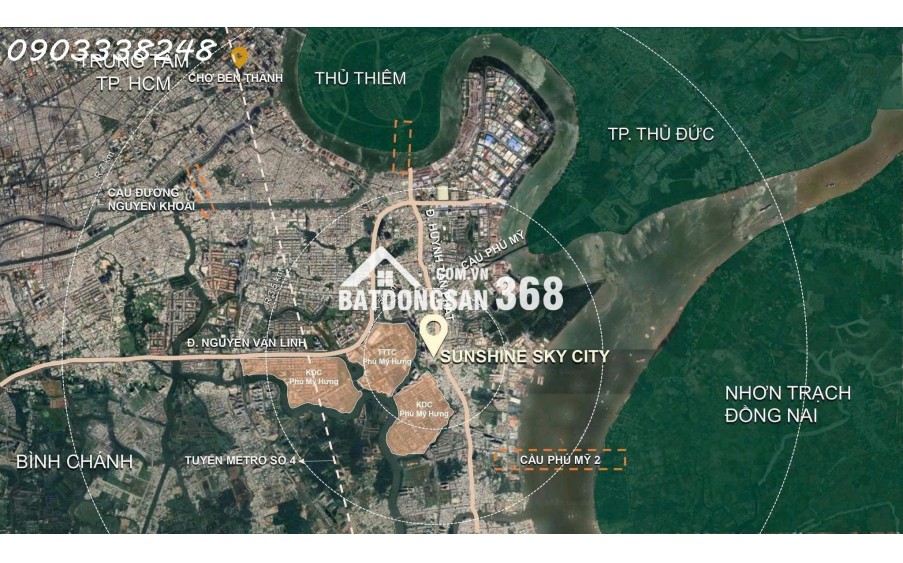 Booking giữ chỗ sớm V8, V9, hưởng 1% chiết khấu tại Sunshine Sky City để đón đầu hạ tầng phát triển