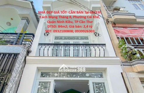 NHÀ ĐẸP GIÁ TỐT- CẦN BÁN Tại Phường Cái Khế, Ninh Kiều, Cần Thơ