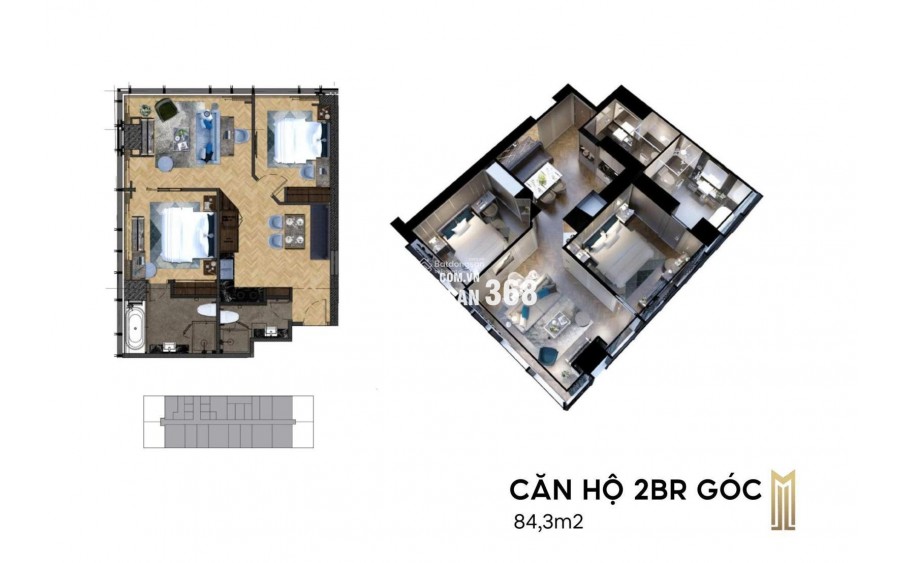 Độc quyền 2PN M Landmark Marriott Đà Nẵng View trực diện Sông Hàn giá tốt chiết khấu cao