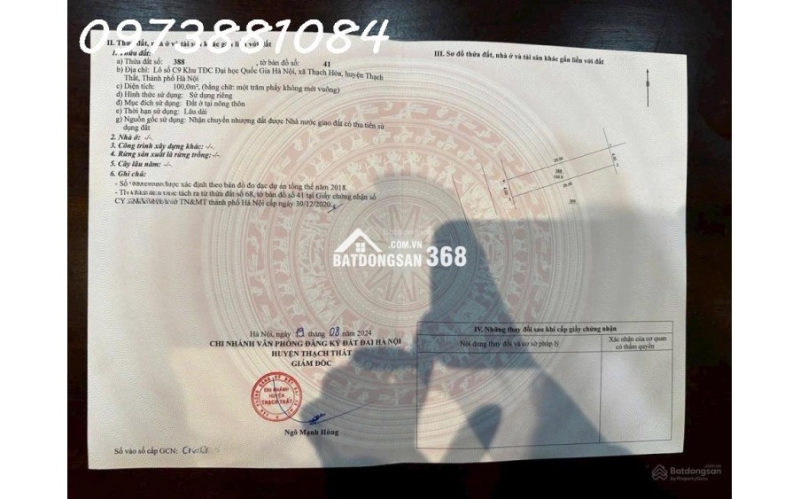 CHỦ CẦN TIỀN BÁN NHANH LÔ ĐẤT SIÊU ĐẸP SÁT KHU ĐẤU GIÁ ĐỒNG MÔ LAKE SIDE