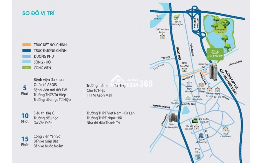 Nhận booking căn hộ tại dự án Viha Flora - Yên Sở, Hà Nội