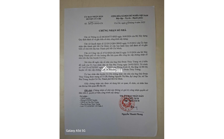 Bán nhà 5x30m Đường Nguyễn Thị Bâu ( sau lưng BV Xuyên Á ) Củ Chi