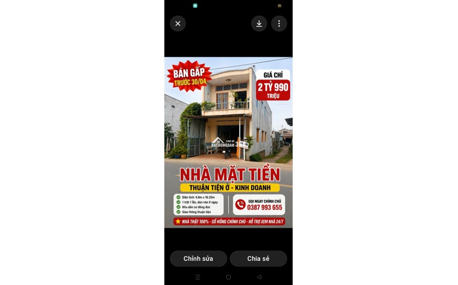  GẦN NGÀY CHỐT _ CHỦ RẤT CẦN BÁN 