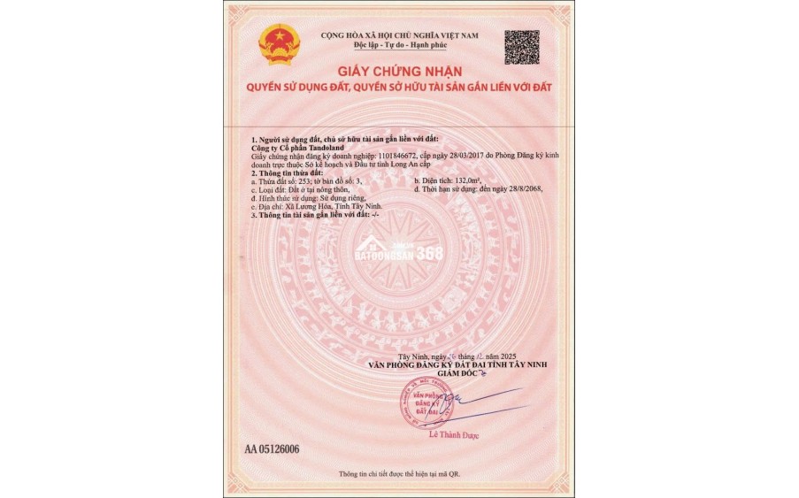 ĐẤT NỀN DRAGON EDEN – KHU CÔNG NGHIỆP TÂN ĐÔ, BẾN LỨC – CƠ HỘI ĐẦU TƯ GIÁ TỐT 2026