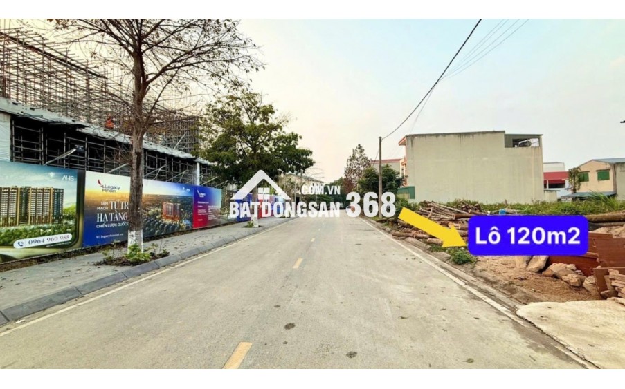 Chính Chủ Bán rẻ 120m2 Đối Diện 2 Tòa Chung Cư Khu Tái Định Cư Bắc Phú Cát - Đất Hòa Lạc giá Rẻ