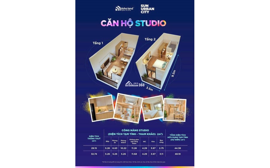  STUDIO SUN URBAN HÀ NAM CĂN VIEW PHÁO HOA ĐẠI LỘ HOA – CK TỚI 19% – GIÁ CHỈ ~1.31 TỶ 