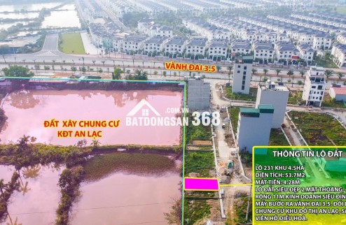 Chính chủ bán lô đất cực hiếm khu đất dịch vụ 4.6 ha Vân Canh sát An Lạc Symphony 3 bước chân ra vành đai 3.5 kinh doanh tốt