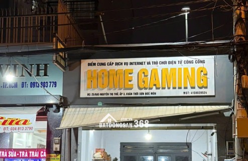 CHO THUÊ NHÀ NGUYÊN CĂN MẶT TIỀN – ĐANG KINH DOANH NET, VỊ TRÍ ĐẸP HÓC MÔN