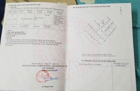 CHÍNH CHỦ BÁN LÔ ĐẤT DỤC TÚ SIÊU ĐẸP OTO ĐỖ CỬA HƠN 3TỶ