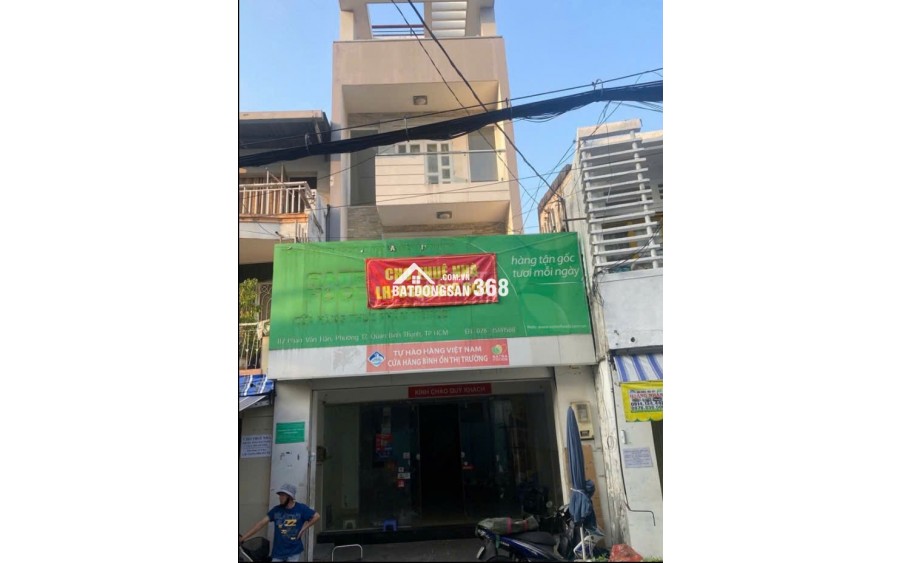 Cho thuê nhà MT 3 lầu 112 Phan Văn Hân P17 Bình Thạnh tiện kinh doanh
