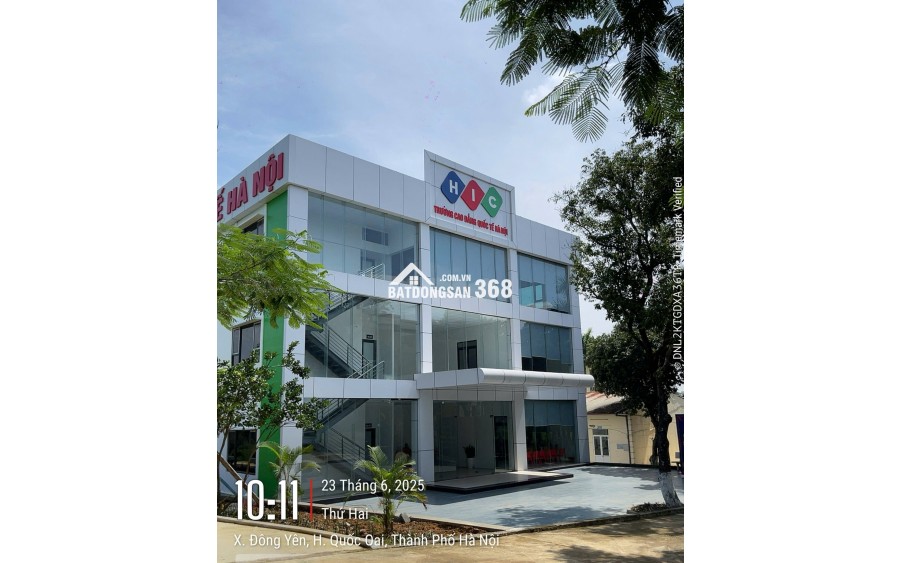 Bán mảnh đất( 8x15 )120m2 full thổ cư. xã Phú Cát Hà Nội,Cách ql21 150m, cạnh trường đại học công nghệ