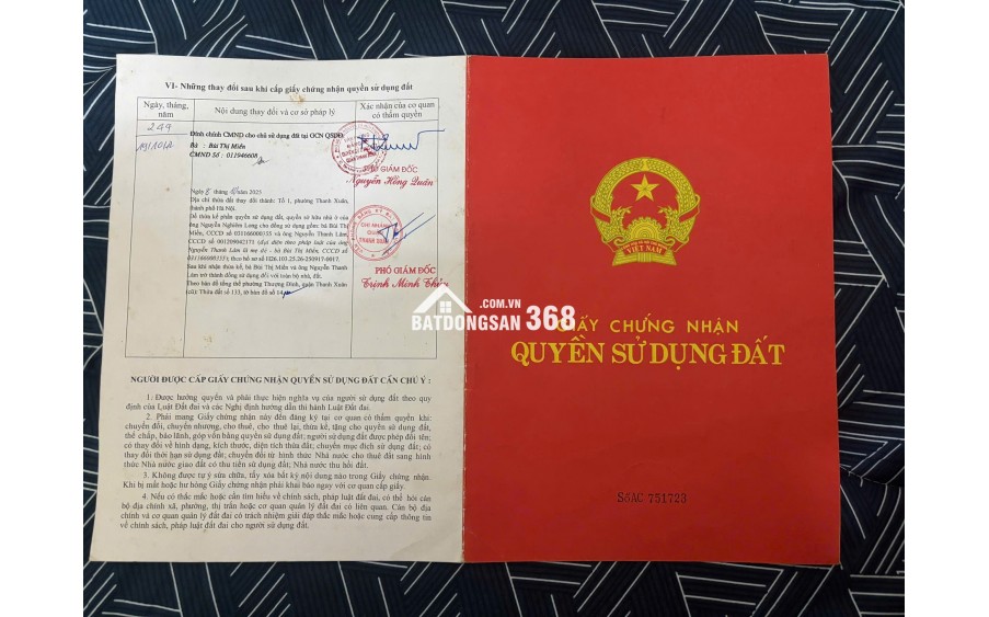 BÁN NHÀ 36A CỰ LỘC – ÔTÔ VÀO NHÀ