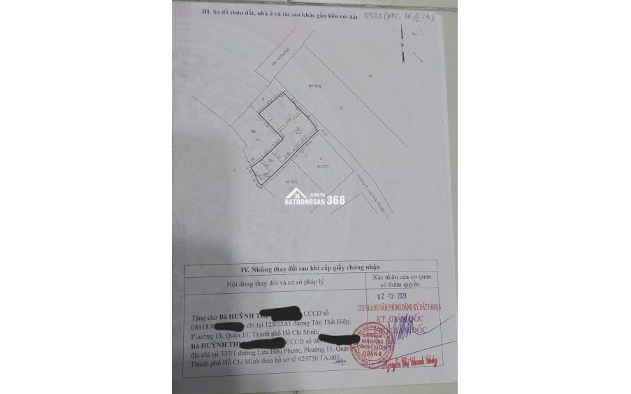 Chính chủ về quê cần bán gấp nhà 337/1 Lưu Hữu Phước P15 Q8
