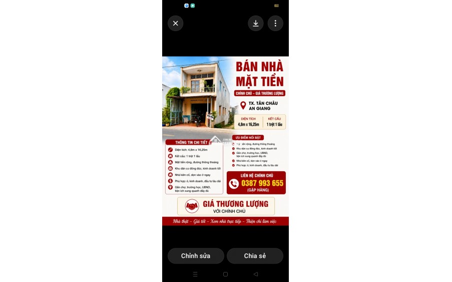  BÁN NHÀ MẶT TIỀN QUỐC LỘ N1 _ TRUNG TÂM TÂN CHÂU 