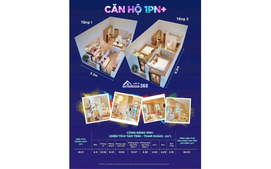Căn 1Br+ tại Sun Urban City giá chit 1.6 tỷ, vốn chỉ 300 triệu, thanh toán 70% nhận nhà