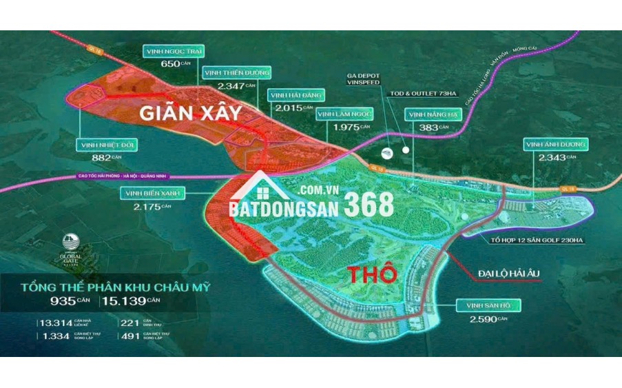 Biệt thự 162m2, 4 tầng, 12PN, sổ đỏ, QL18, Hạ Long - 15 tỷ