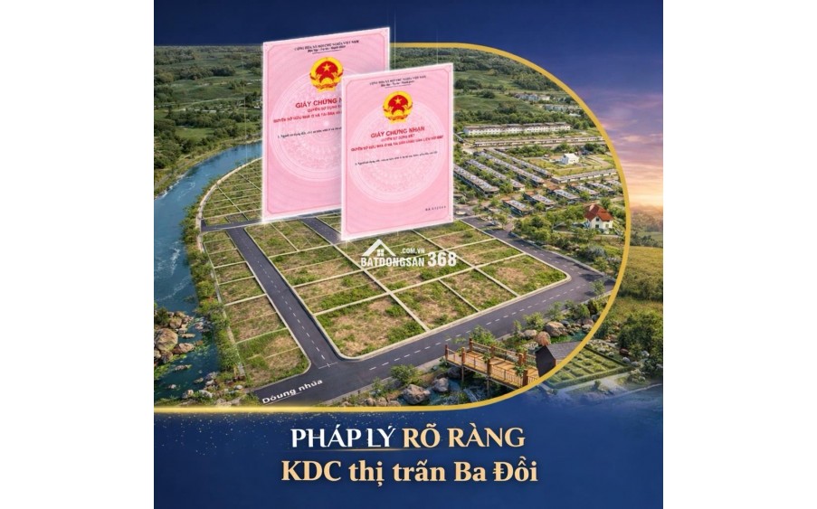 LÔ ĐẤT FULL THỔ CƯ CHỈ HƠN 300TR - NGAY TRUNG TÂM BA HÀNG ĐỒI