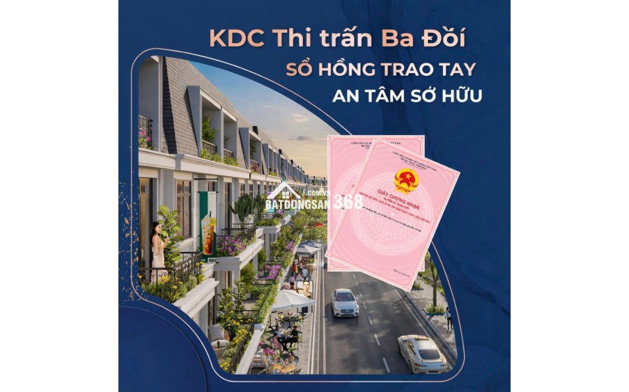 CHỈ TỪ 370TR SỞ HỮU ĐẤT FULL THỔ CƯ BA HÀNG ĐỒI – SỔ RIÊNG – GẦN KCN – DÒNG TIỀN TỐT