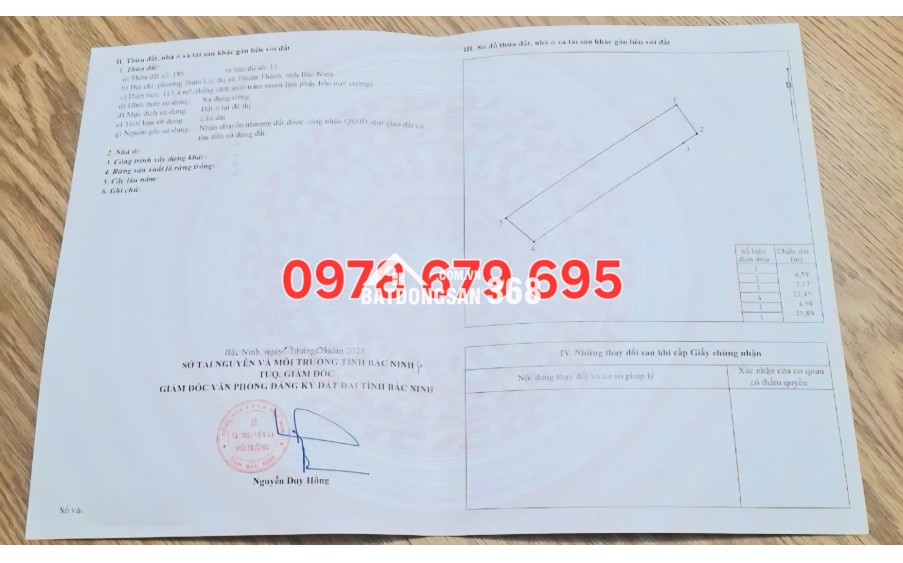  CHÍNH CHỦ BÁN ĐẤT MẶT TIỀN QL38 CẠNH KCN THUẬN THÀNH – PHƯỜNG THUẬN THÀNH 