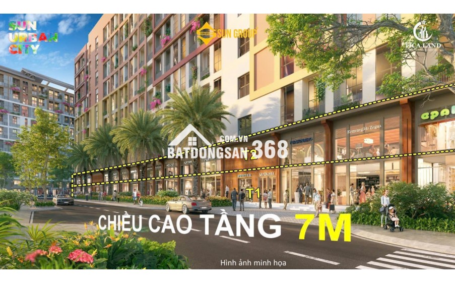 CHÍNH THỨC NHẬN BOOKING SHOP CHÂN ĐẾ P10, P11 SUN URBAN CITY - CHỈ TỪ 2 TỶ