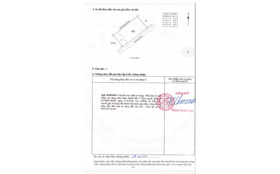 : Bán lỗ đất thổ cư 2.400 m2, mặt tiền rộng 70 m