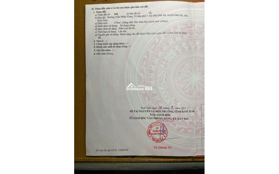 Bán đất xịn cho nhà đầu tư chốt lời nhanh chóng tại Đăk Hà, Kon Tum!