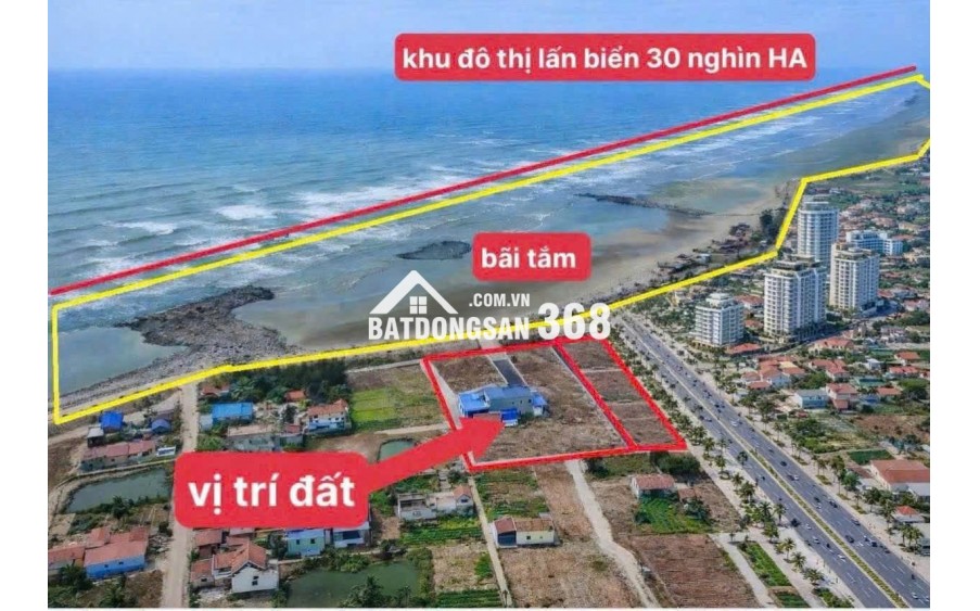 BÁN ĐẤT NỀN MẶT BIỂN NINH CƠ 100M2 – GIÁ CHỈ 1 TỶ