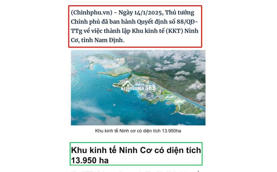 BÁN ĐẤT NỀN MẶT BIỂN NINH CƠ 100M2 – GIÁ CHỈ 1 TỶ