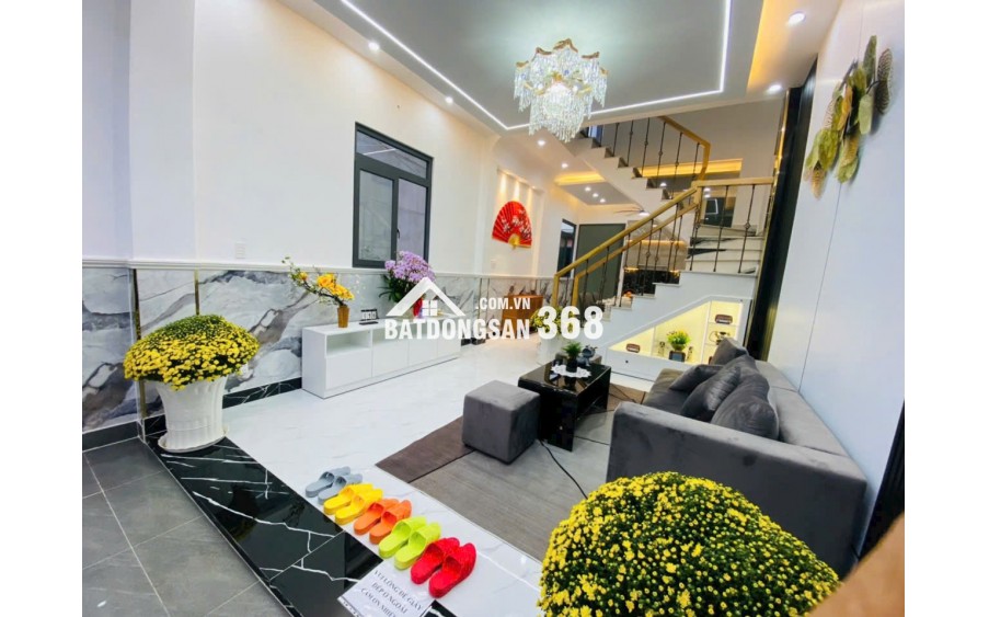 6,350 TỶ CÓ NHÀ MỚI FULL NỘI THẤT HUỲNH TẤN PHÁT, NHÀ BÈ (4X13) 3 TẦNG - 5PN - SỔ HỒNG RIÊNG