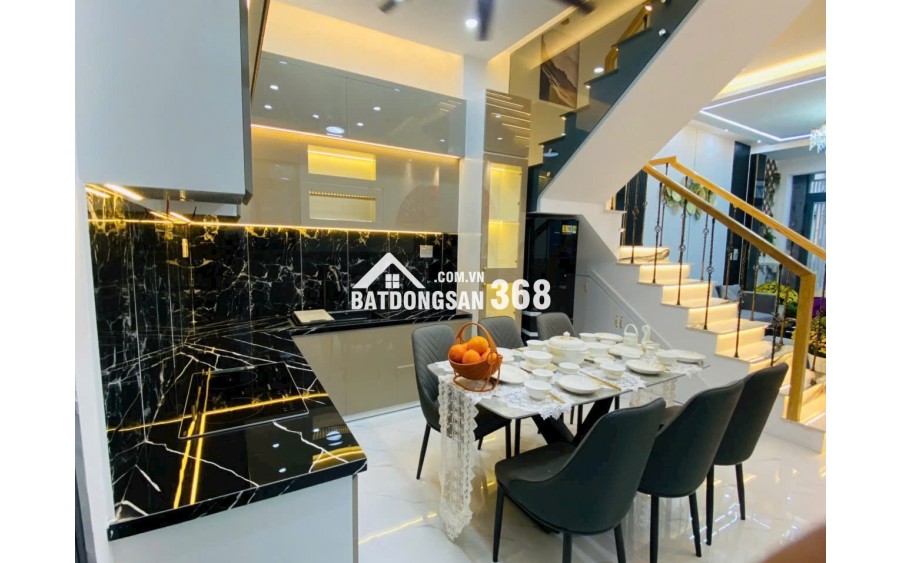 6,350 TỶ CÓ NHÀ MỚI FULL NỘI THẤT HUỲNH TẤN PHÁT, NHÀ BÈ (4X13) 3 TẦNG - 5PN - SỔ HỒNG RIÊNG