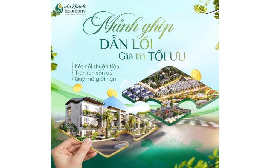 Liền kề 2 mặt tiền. Dự án đang hót nhất phía bắc An Khánh - Hà Nội ( Ecomony giá bán 15 tỷ )