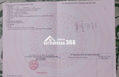ĐẤT ĐẸP - GIÁ TỐT - Cần Bán Nhanh Lô Đất tại huyện Bắc Tân Uyên tỉnh Bình Dương