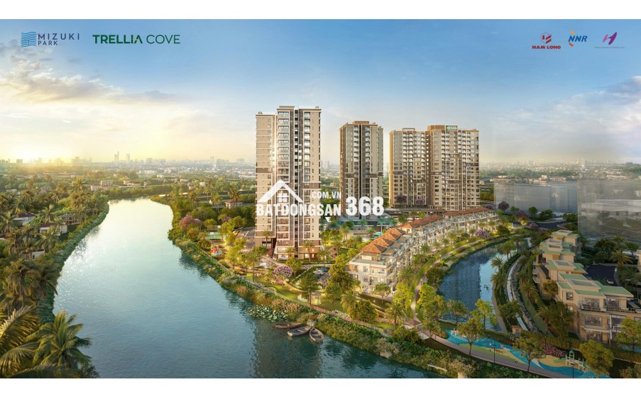 Căn Hộ Trellia Cove Nguyễn Văn Linh, Bình Chánh, dt 77,15m2, giá từ 5tỷ (CĐT Nam Long)
