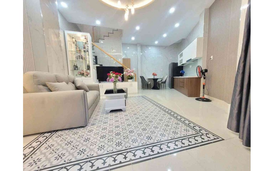HẺM XE HƠI LÊ QUANG ĐỊNH - P. Gia Định - NHÀ 4 tầng mới đẹp