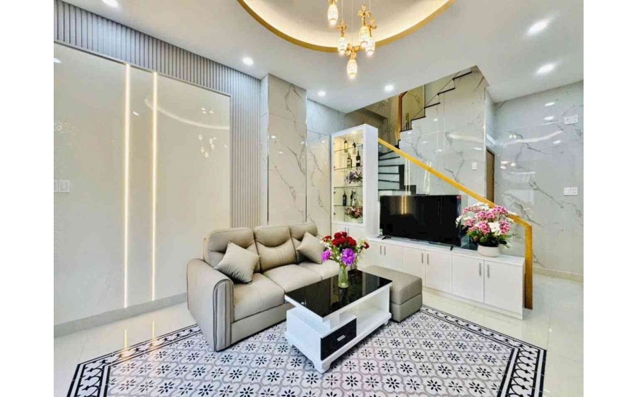 HẺM XE HƠI LÊ QUANG ĐỊNH - P. Gia Định - NHÀ 4 tầng mới đẹp