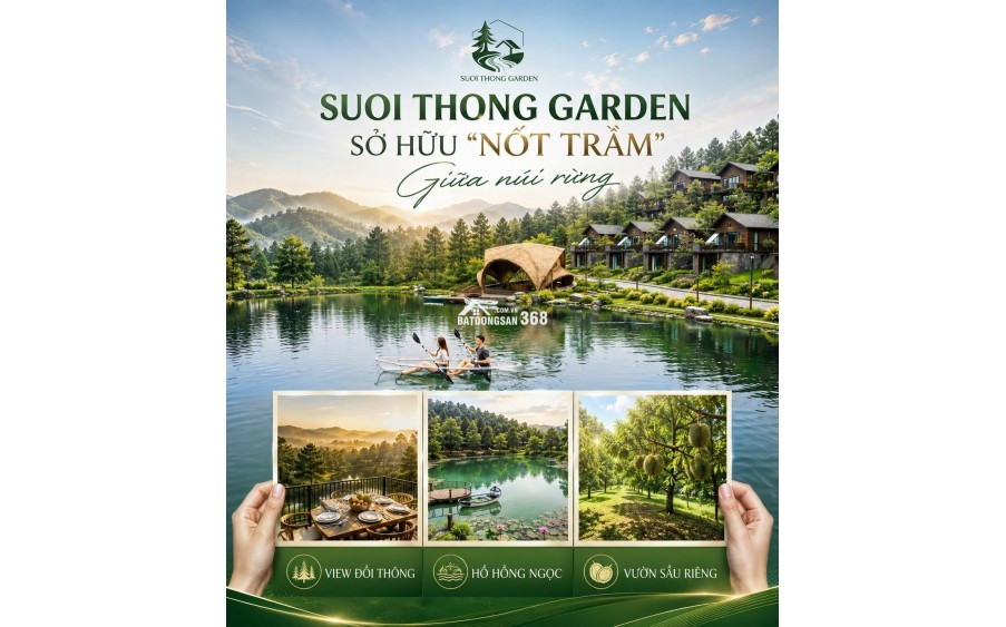 Cần bán đất nền nghỉ dưỡng 150m² giá từ 1,4 tỷ có tiện ích nội khu, view đẹp, 0358087934
